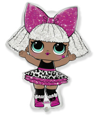 Шар (34''/86 см) Фигура, Кукла, Роскошная Дива, 1 шт. в уп.