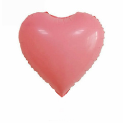 Шар (18"/46 см) Сердце, Ярко-Розовый, 1 шт.