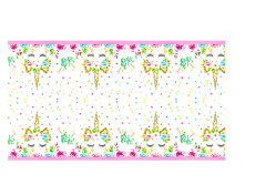 Скатерть одноразовая, Единорог, 108*180 см, 1 шт.