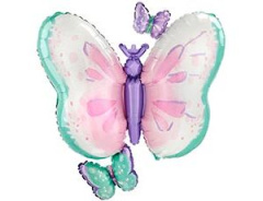 A Шар (29''/74 см) Фигура, Бабочки Нежные, 1 шт. в уп.