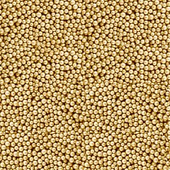 Шарики пенопласт, Золото, Металлик, 2-4 мм, 10 гр.