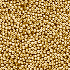 Шарики пенопласт, Золото, Металлик, 6-8 мм, 10 гр.